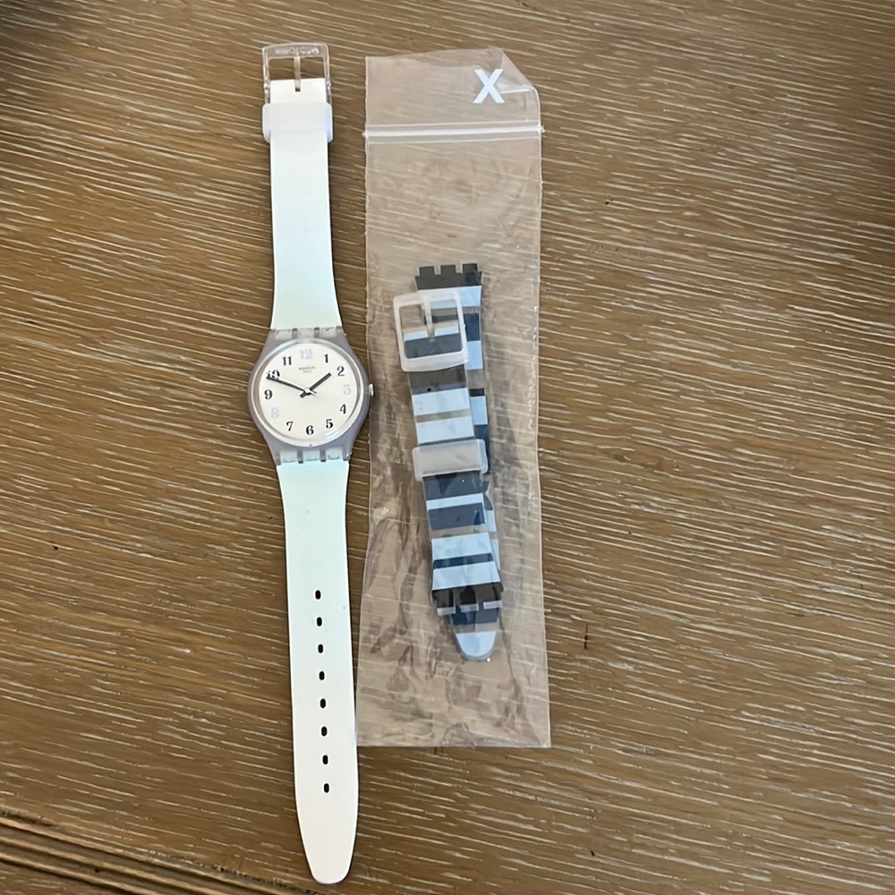 Swatch watch with spare band